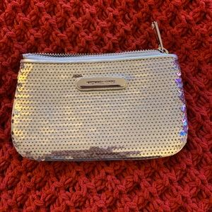 Michael Kors Silver Sequin Clutch